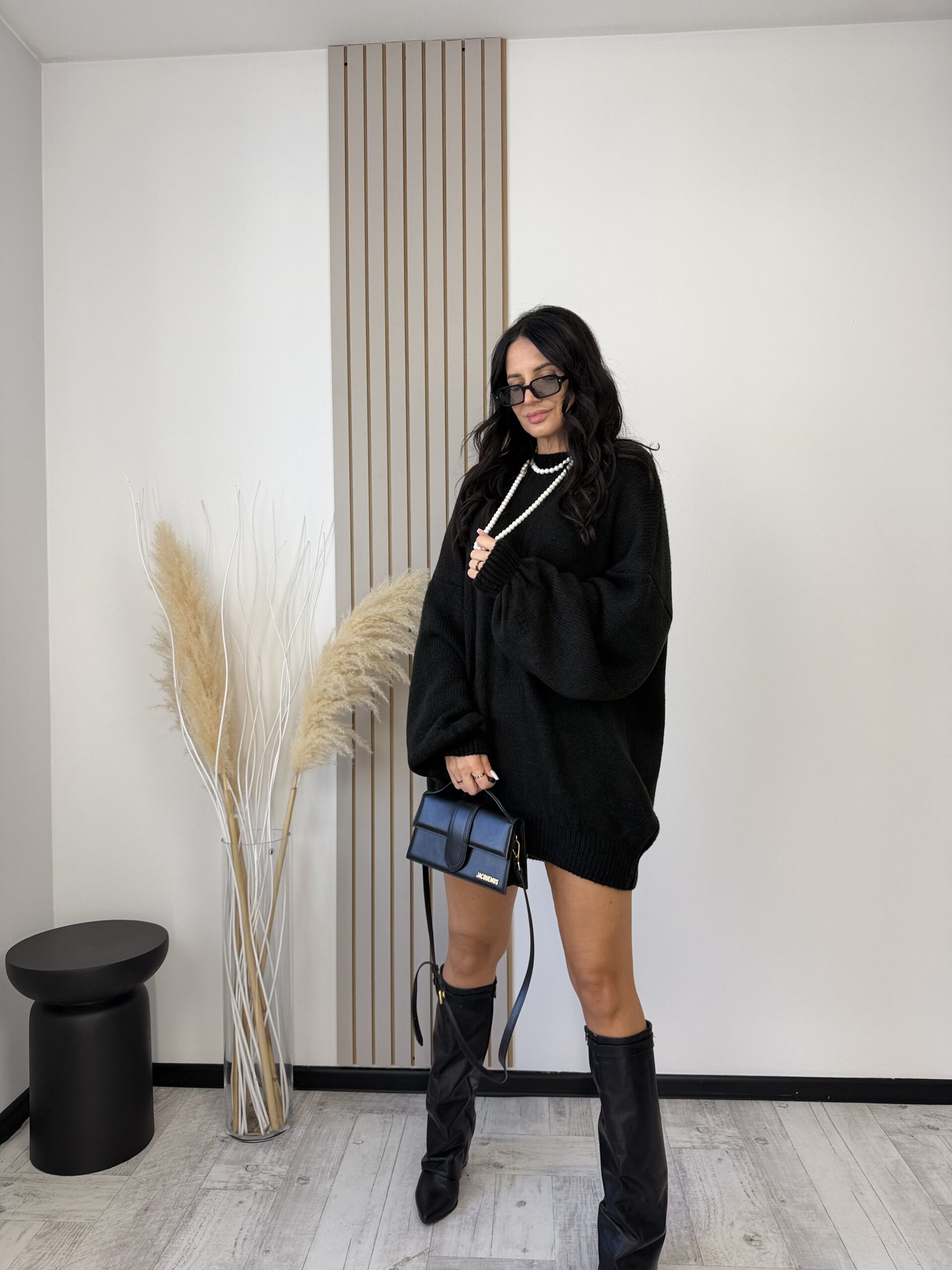 Sweter oversize BLACK Belluci - obrazek 16