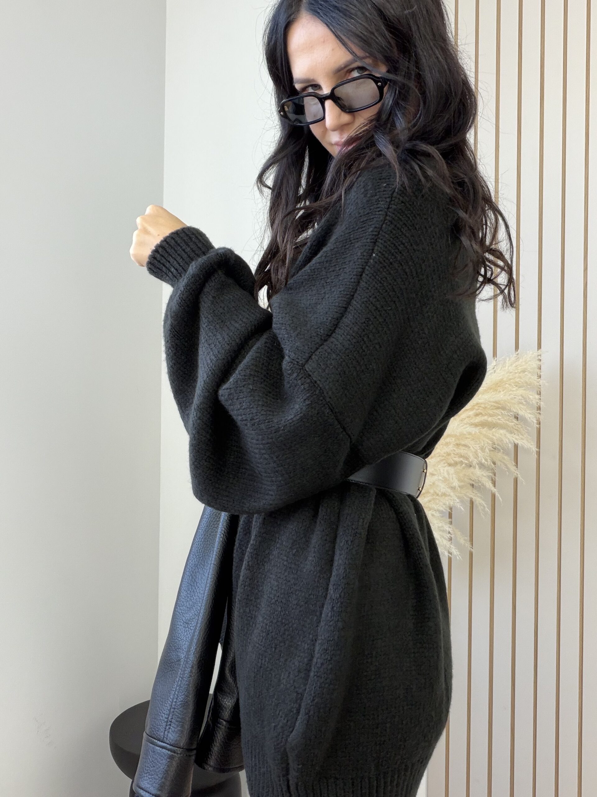 Sweter oversize BLACK Belluci - obrazek 8
